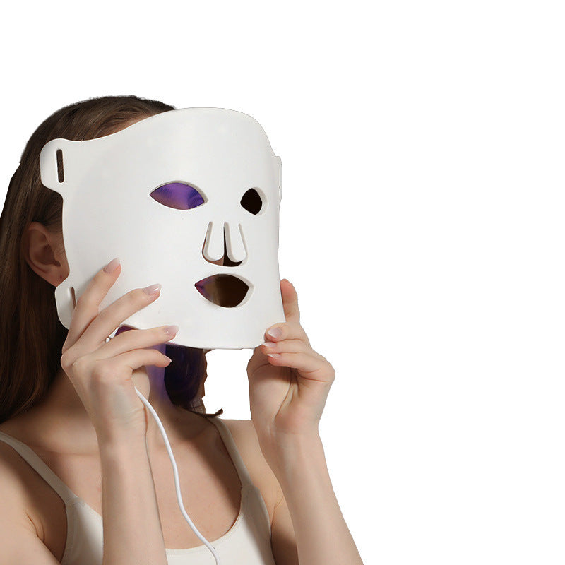 NextGlow™ Flexible Silicone LED Face Mask – 7 Color Light Therapy