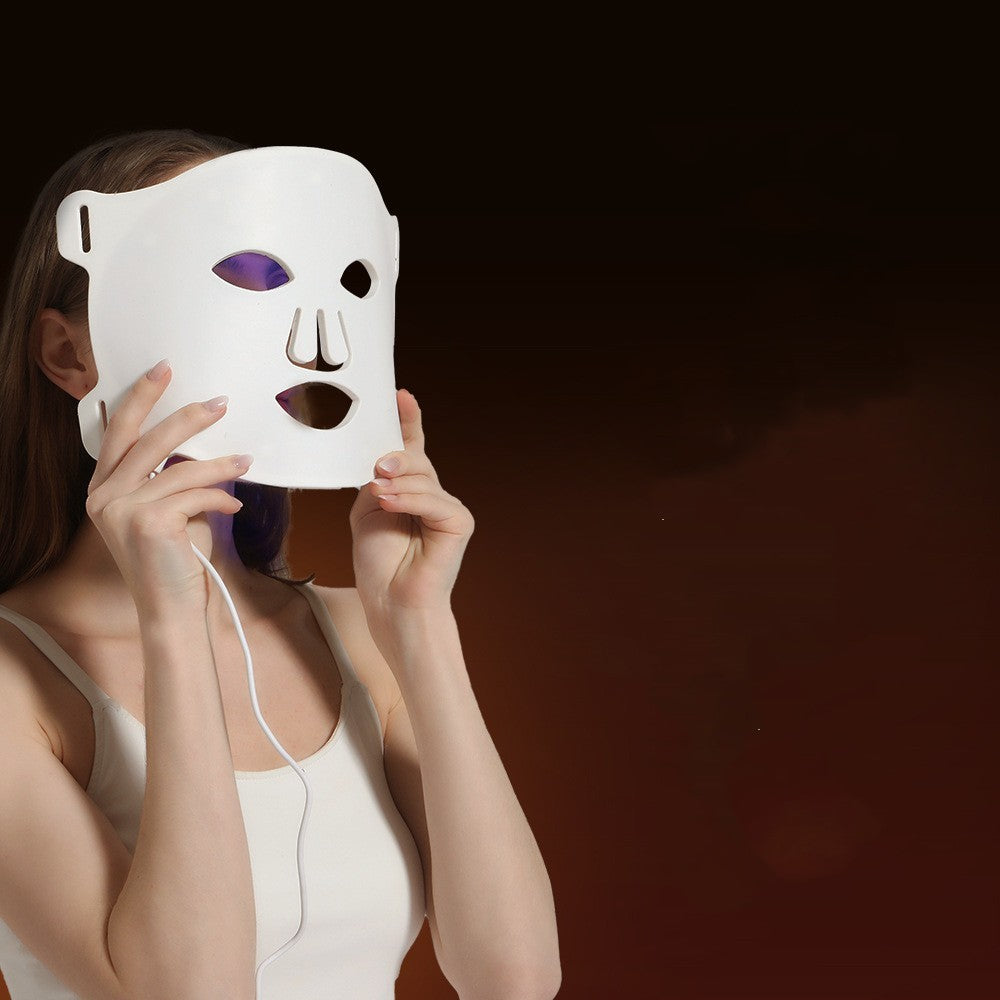 NextGlow™ Flexible Silicone LED Face Mask – 7 Color Light Therapy