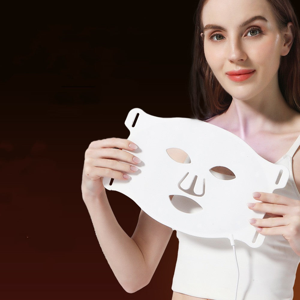 NextGlow™ Flexible Silicone LED Face Mask – 7 Color Light Therapy
