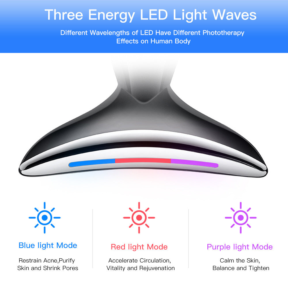 3-in-1 EMS Neck & Face Lifting Device | LED Photon Therapy