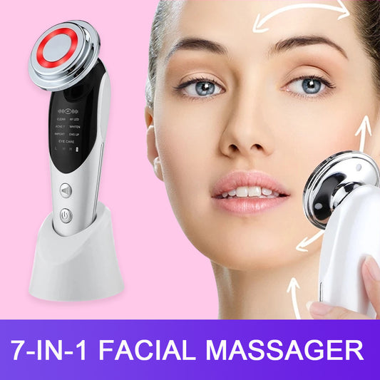 GlowLift™ 7-in-1 Facial Wand – EMS, LED & Microcurrent