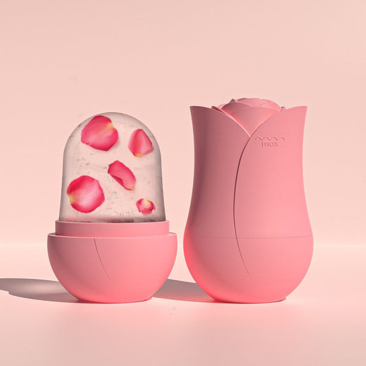 IceBloom™ – Rose Ice Roller for Puffy Face & Glowing Skin
