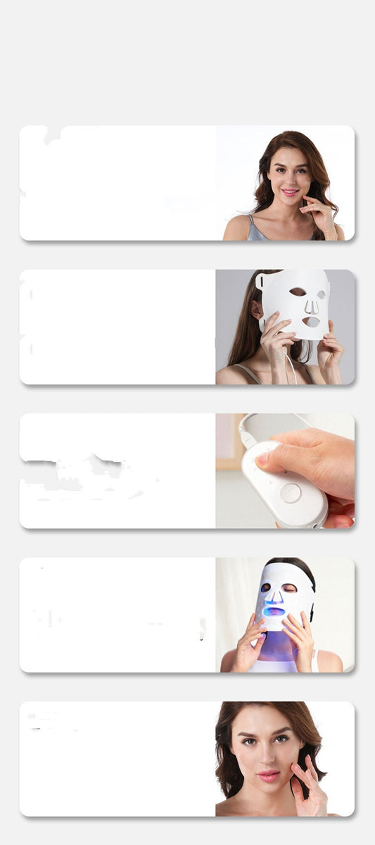 NextGlow™ Flexible Silicone LED Face Mask – 7 Color Light Therapy